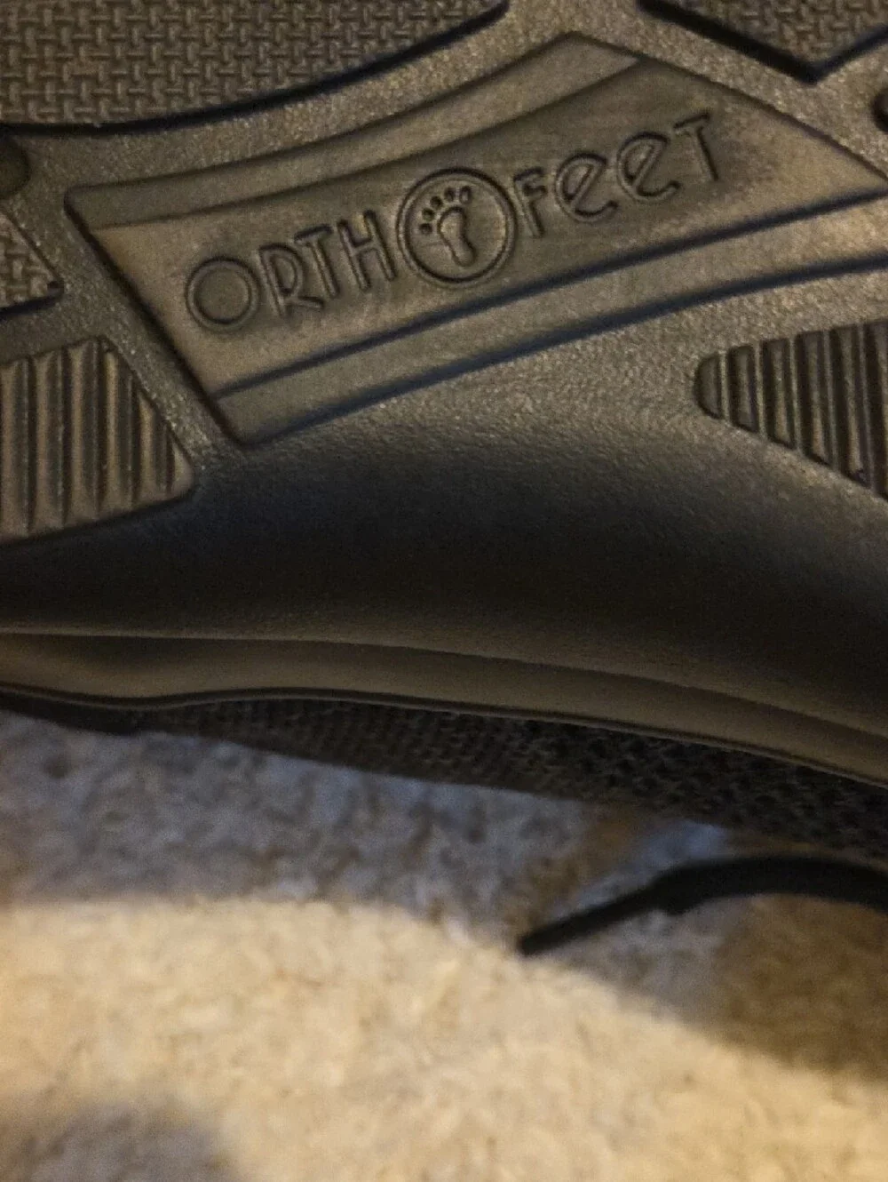 Women's X-Wide Black Shoe Size 5.5 - Manmade Upper - Picture 6 of 7
